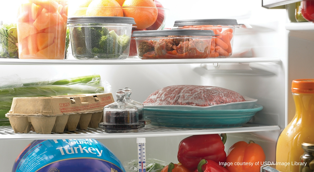 Raw Food Diet Cooked Meat In Refrigerator