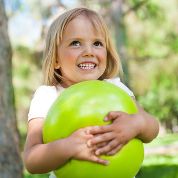 Girl with a Green Ball