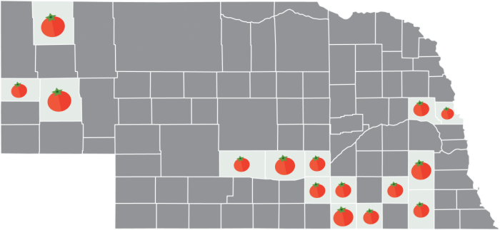 locations of CHH in Nebraska