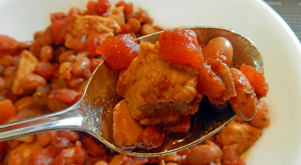 Southwestern Pork and Bean Soup recipe
