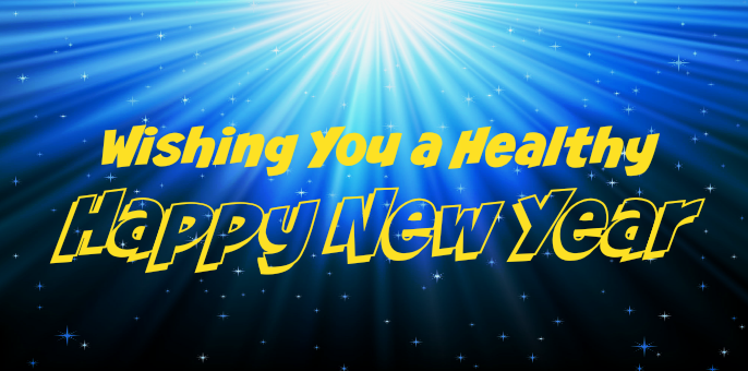 Terveyttä ja onnellista uutta vuotta toivottaen