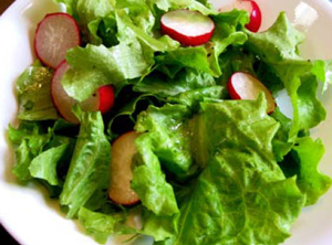 Thinly slide radishes and sprinkle into salads for their crisp texture and peppery flavor