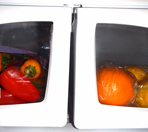 Store fruits in a refrigerator crisper drawer separate from the one in which you store vegetables