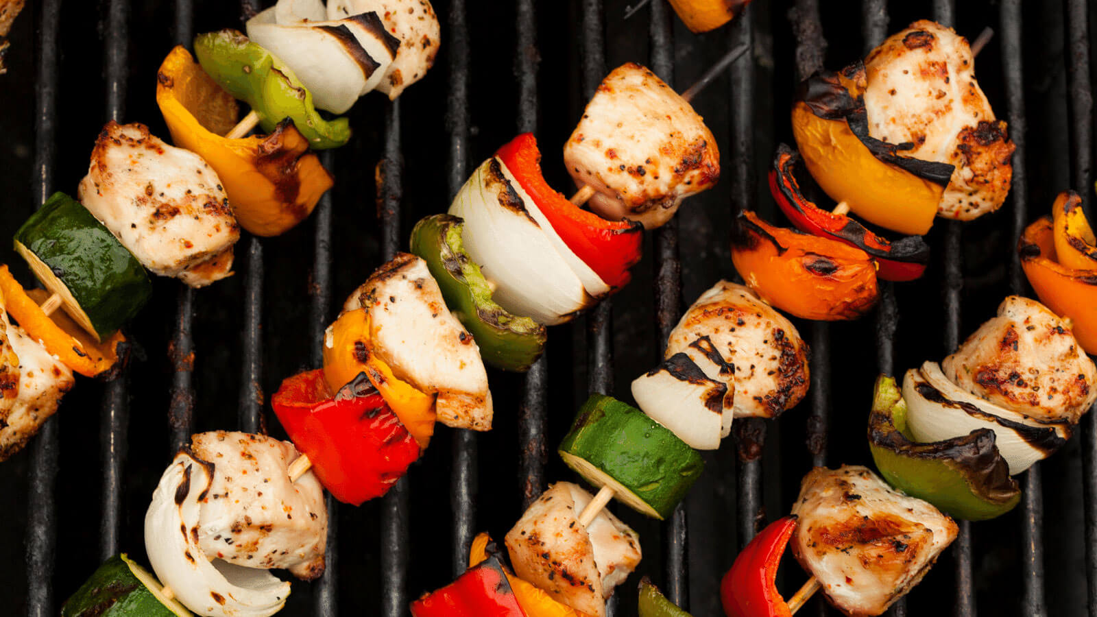 Kebabs on the grill.