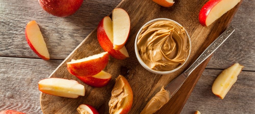 Peanut butter and apples