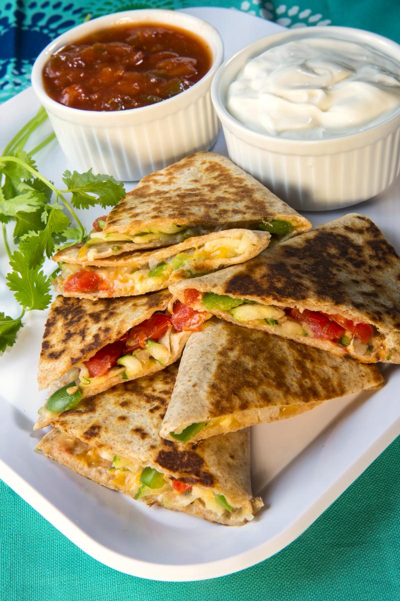 Vegetable Cheese Quesadillas