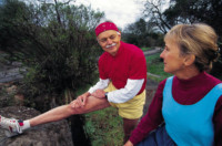 older adults stretching