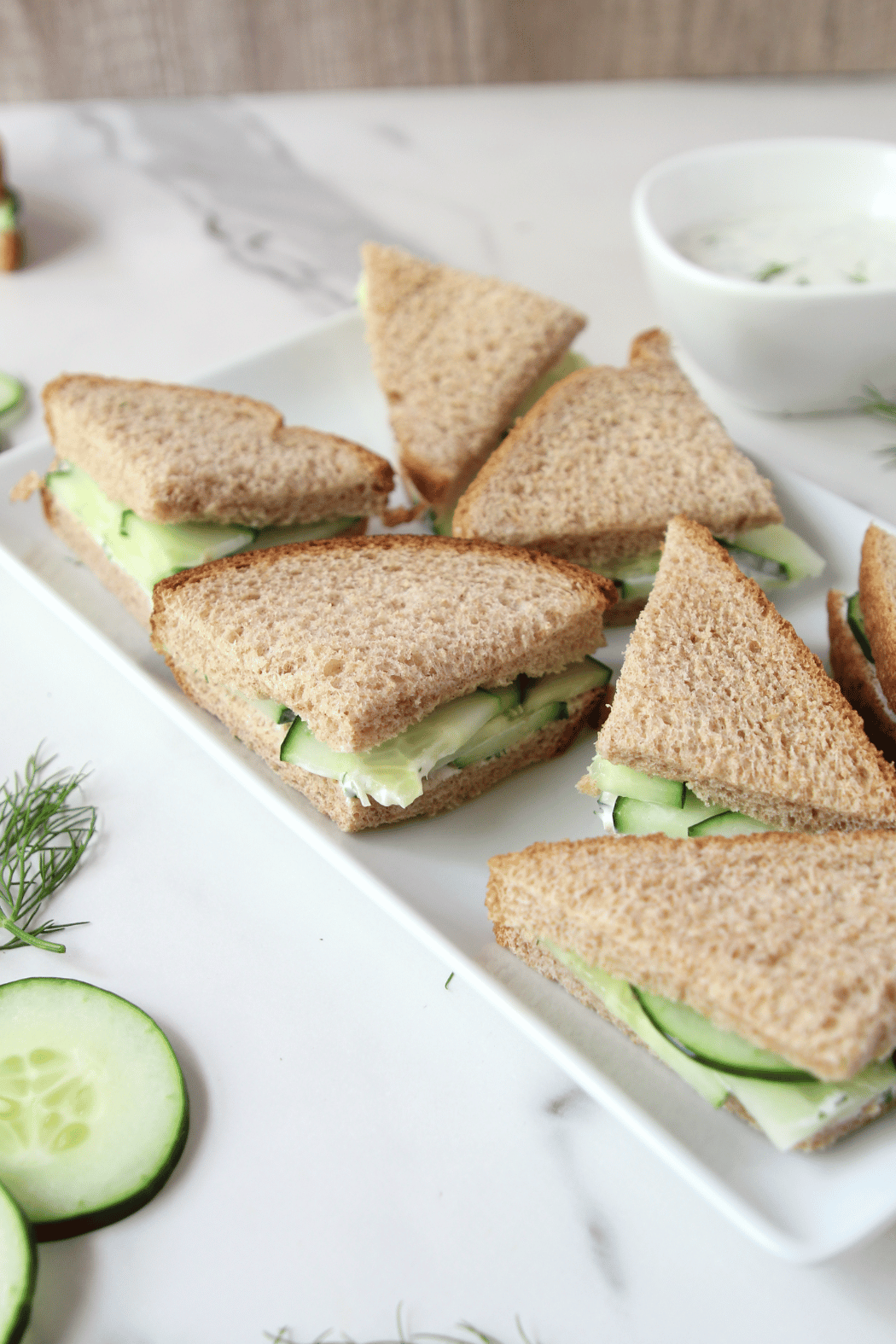 Mini cucumber Sandwiches