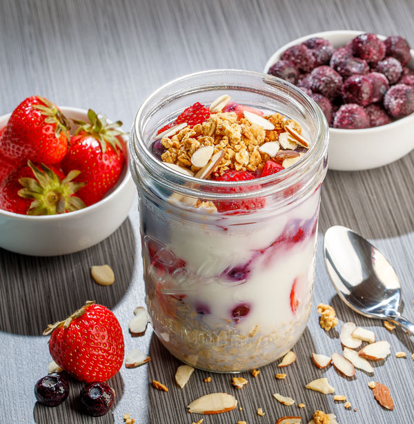 Overnight Oats With Frozen Fruit