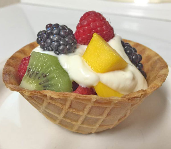 Waffle Fruit Cup