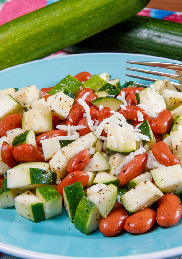 Zucchini and Kidney Bean Salad