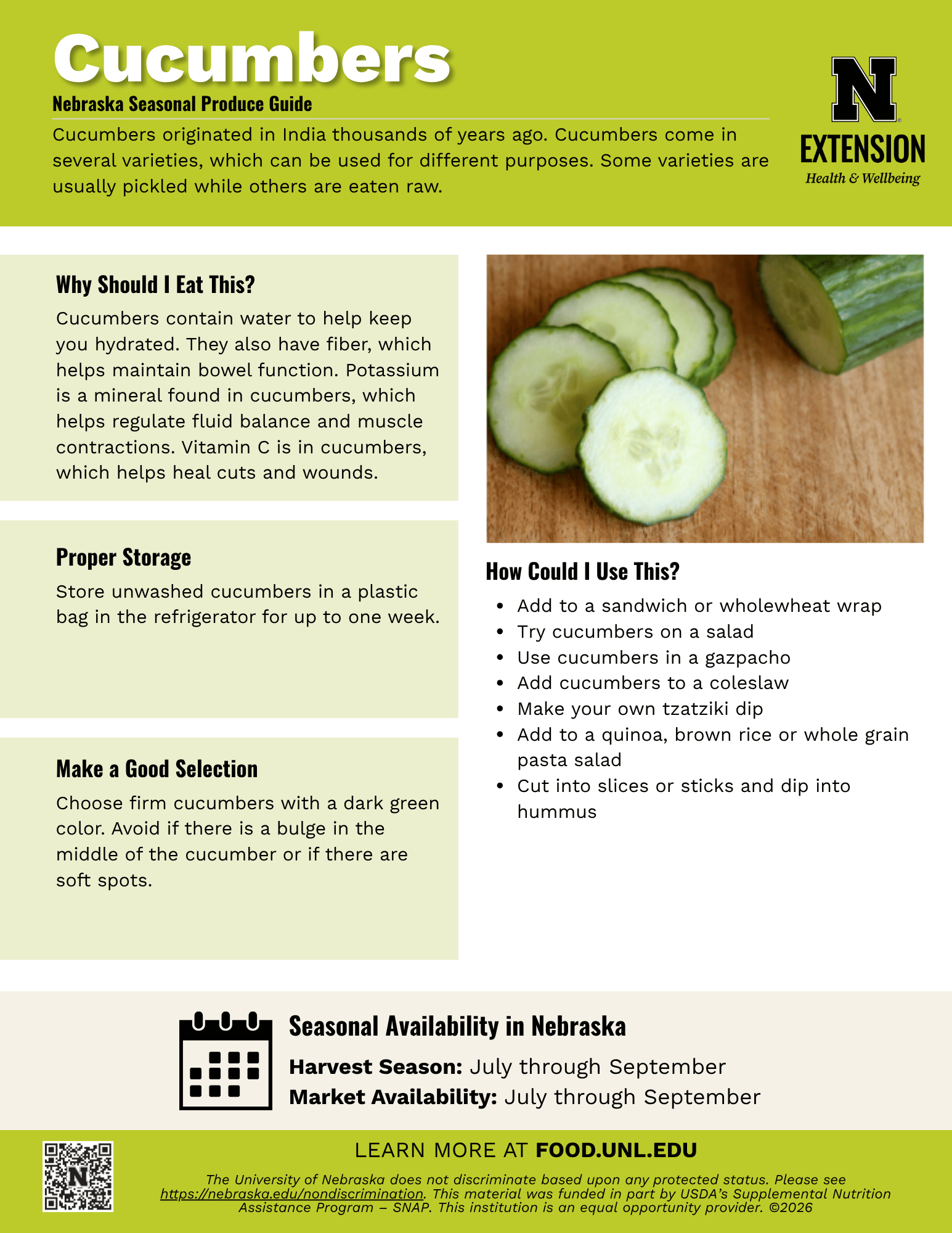 Cucumber Handout