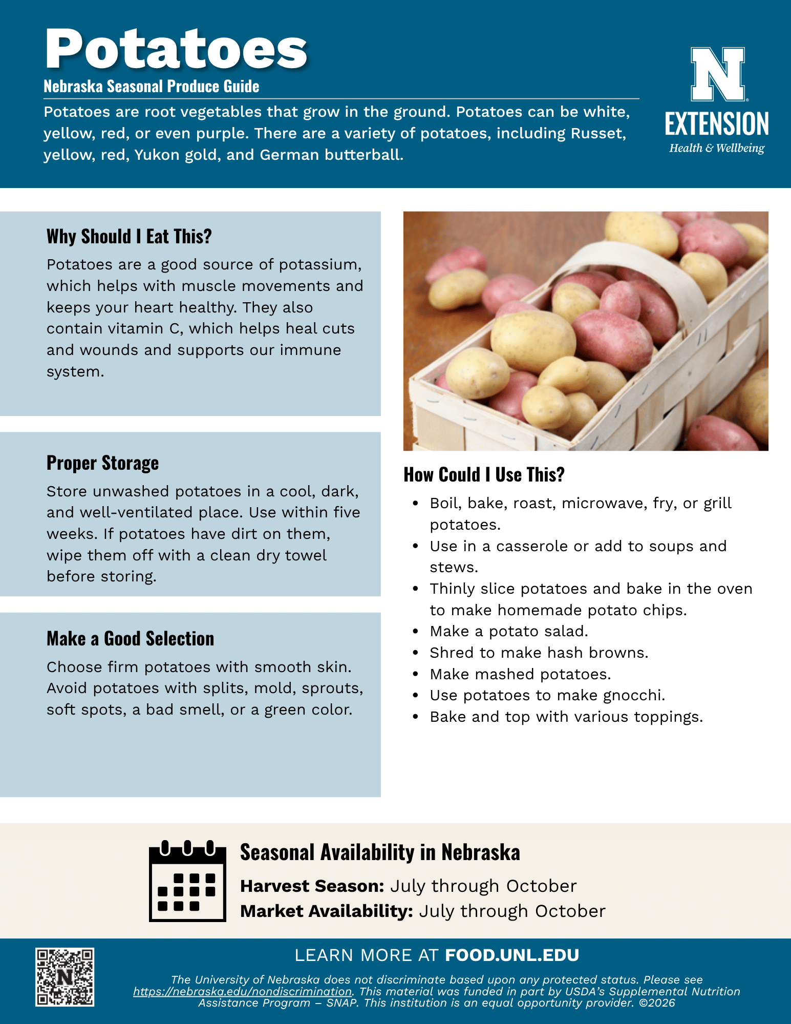 Potatoes Handout