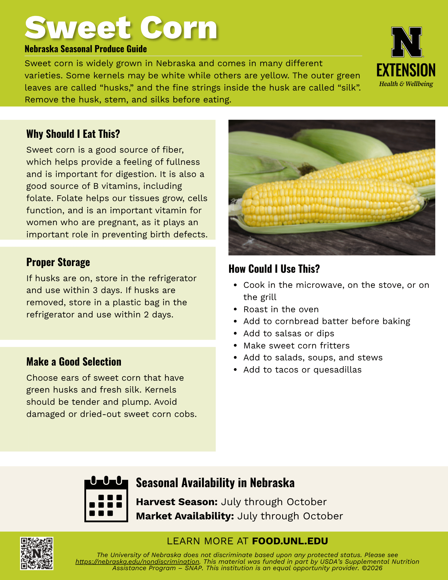 Sweet Corn Handout