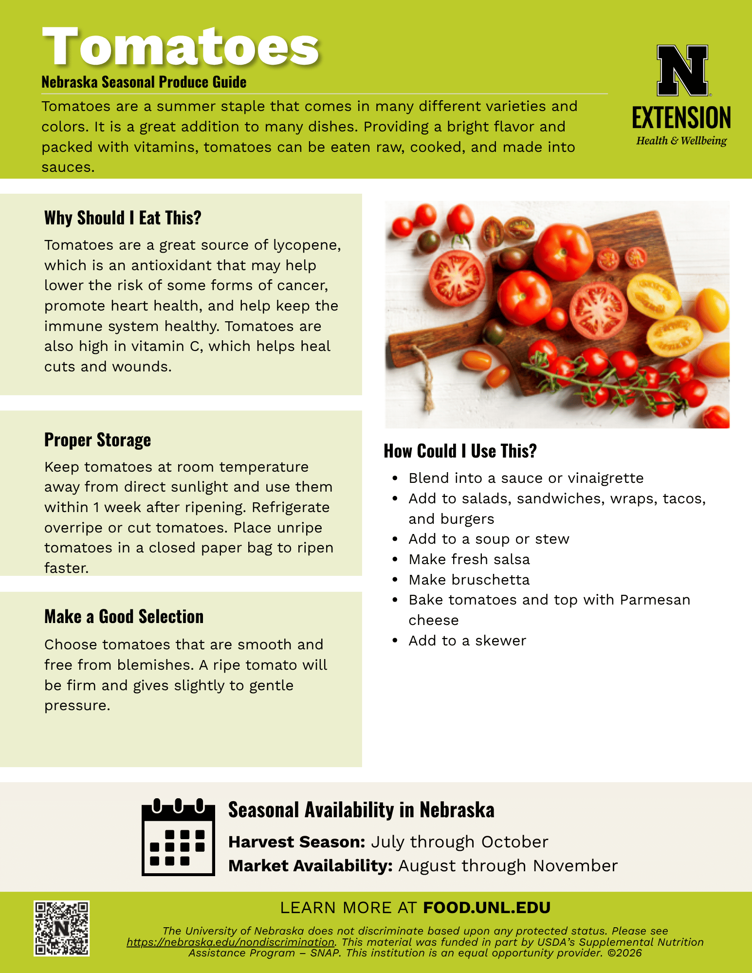 Tomatoes Handout
