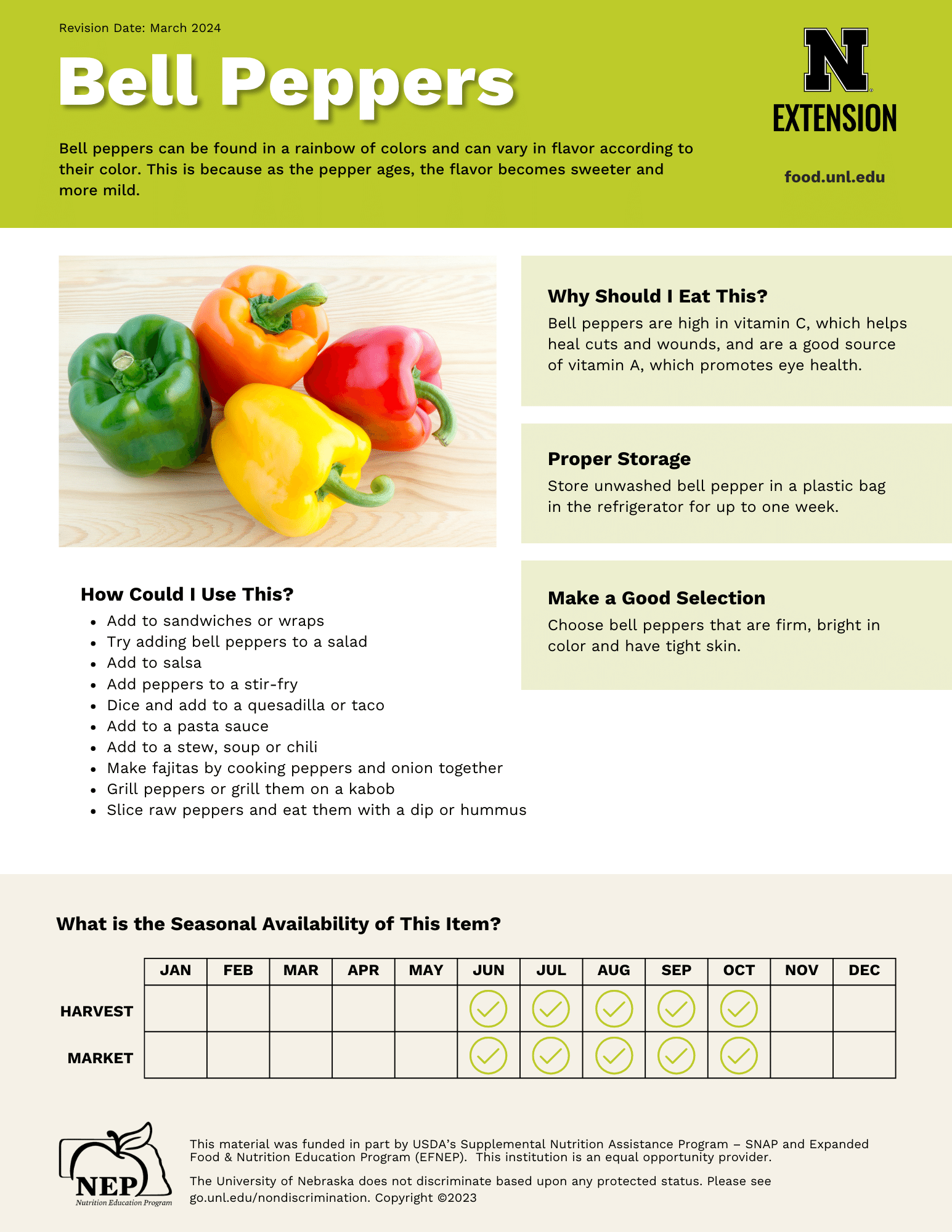Bell Peppers Handout