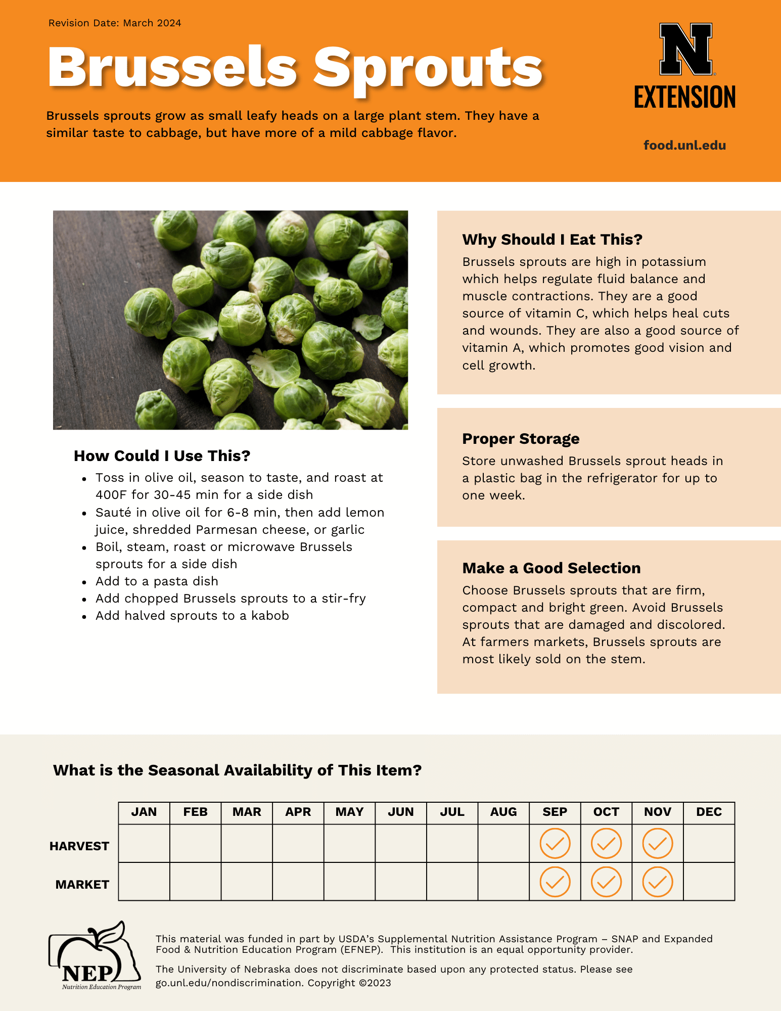 Brussels Sprouts Handout