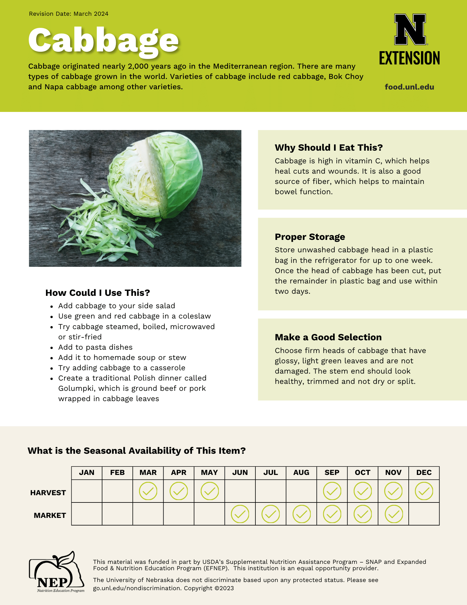 Cabbage Handout