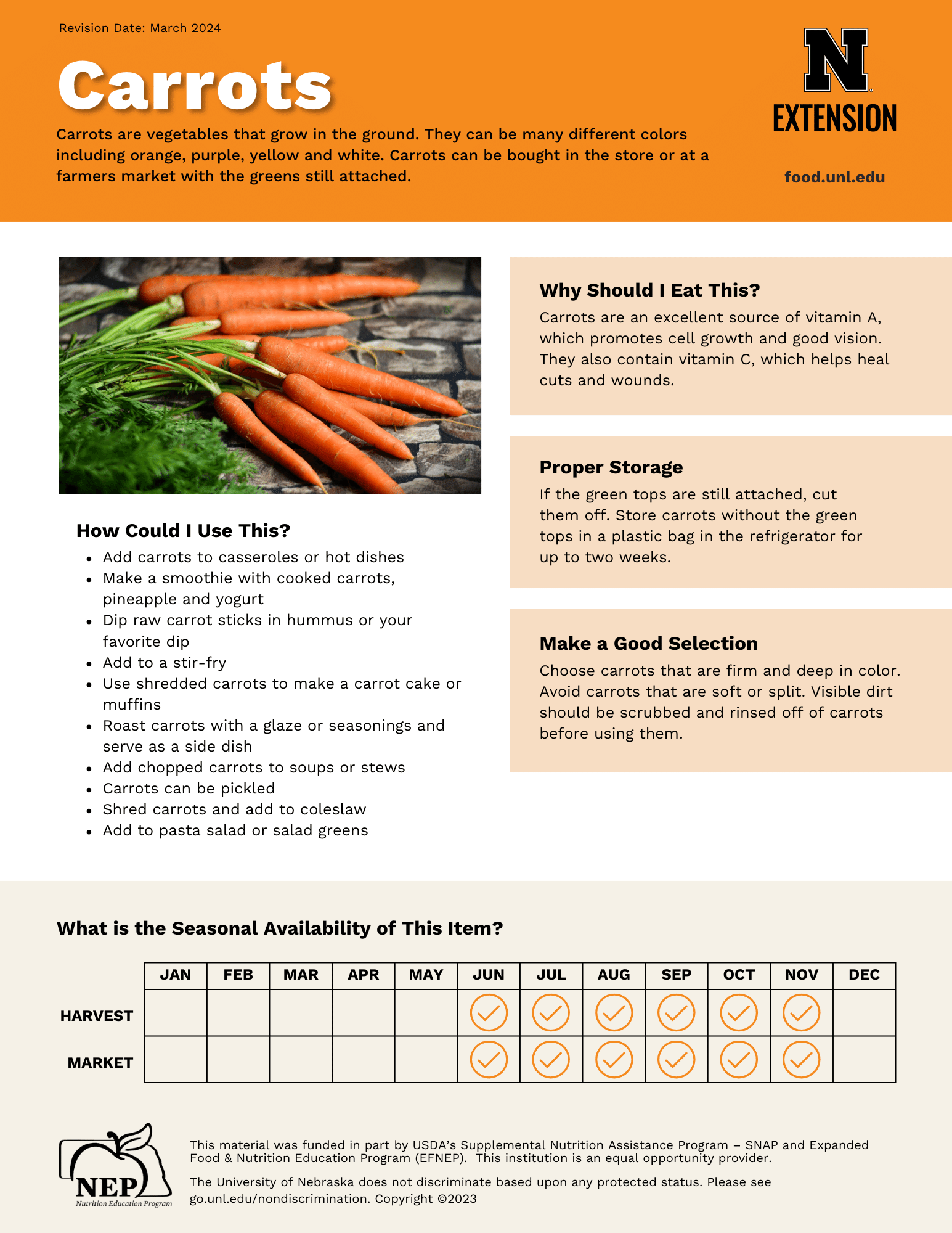 Carrots Handout