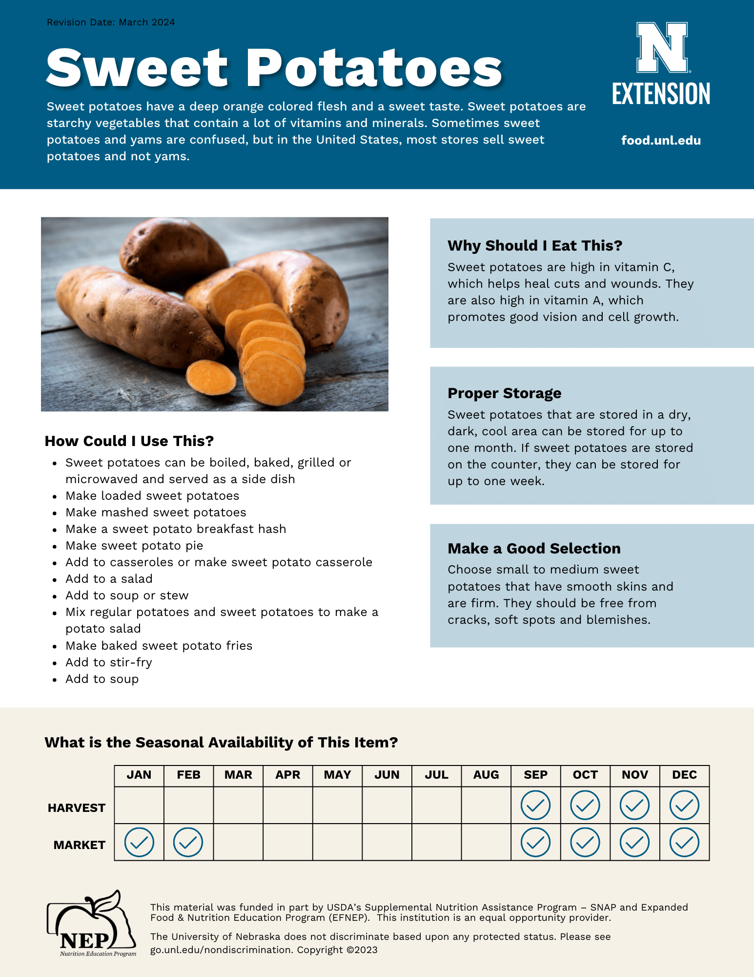 Sweet Potatoes Handout