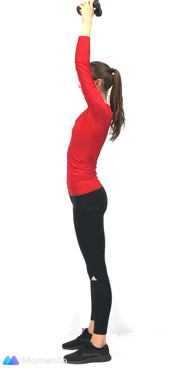 dumbbell tricep overhead extension