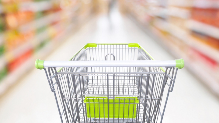 empty grocery cart