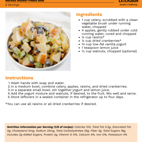 Handout - Apples - Easy Apple Salad Recipe
