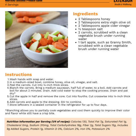Handout - Carrots - Carrot and Apple Salad Recipe