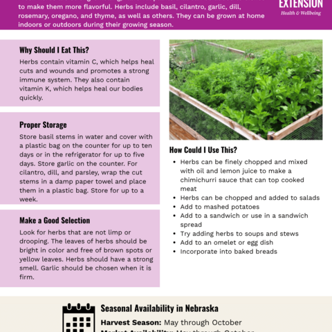 Handout - Fresh Herbs