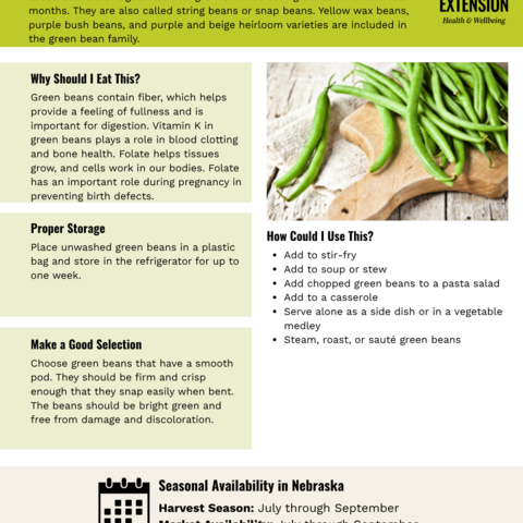 Handout - Green Beans