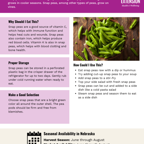 Handout - Snap Peas