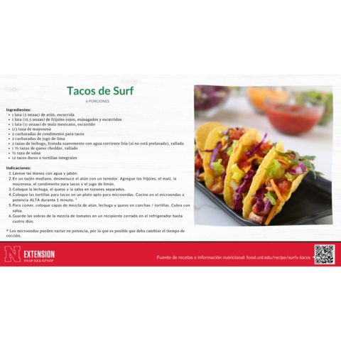 Surf's Up Tacos Recipe Slide Spanish