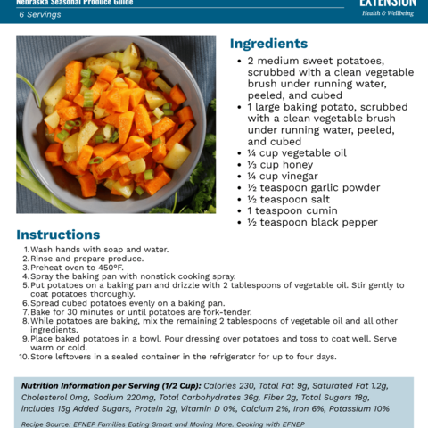 Handout - Sweet Potatoes - Colorful Potato Salad Recipe