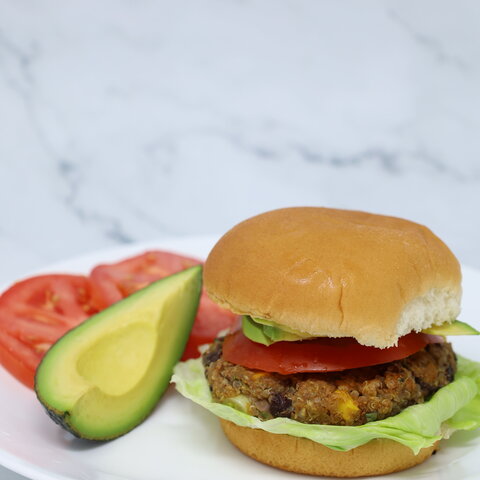 Three sisters bean burger.