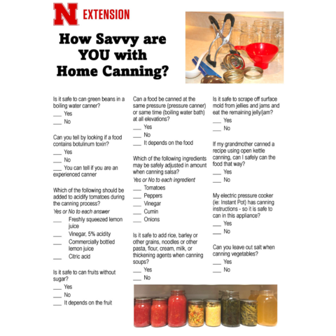 Activity - How Savvy Are You with Home Canning