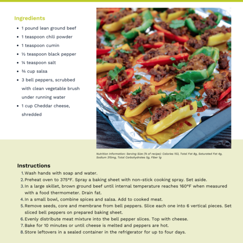 Handout - Bell Peppers - Bell Pepper Nachos Recipe