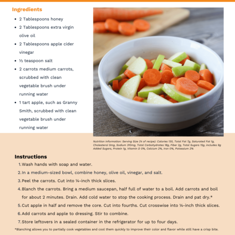 Handout - Carrots - Carrot and Apple Salad Recipe
