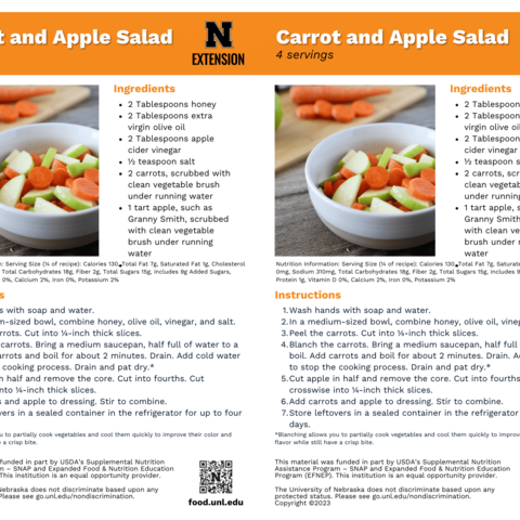 Handout - Carrots - Carrot and Apple Salad Recipes