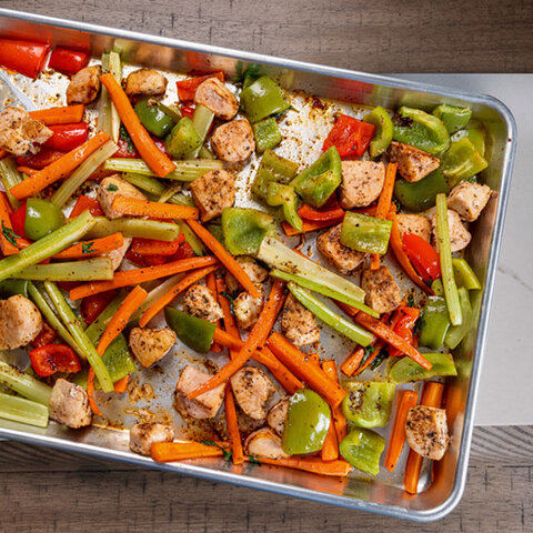 Chicken and Veggies Sheet Pan Meal