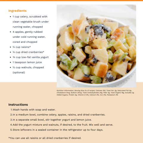 Handout - Apples - Easy Apple Salad Recipe