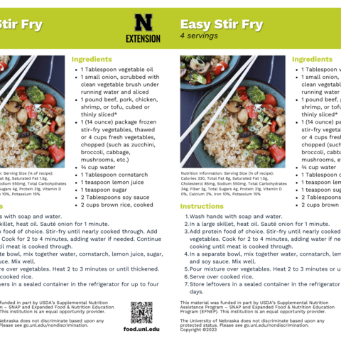 Handout - Broccoli - Easy Stir Fry Recipes
