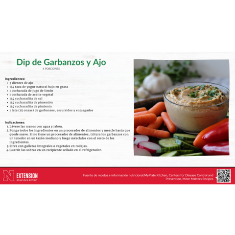 Garlic Chickpea Dip Recipe Slide Spanish