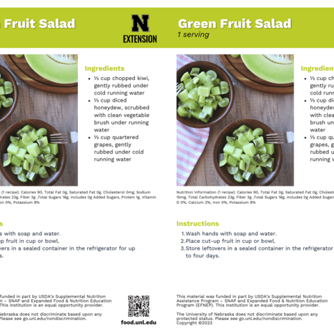 Handout - Melons - Green Fruit Salad Recipes