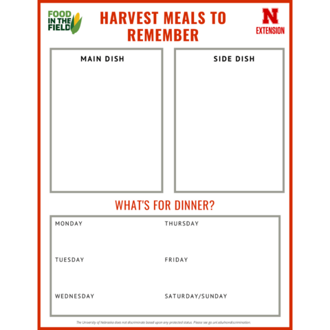 Food in the Field - Harvest Meals to Remember
