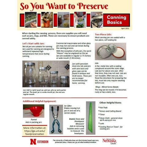 April 2021 - Canning Basics