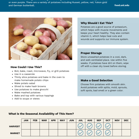 Handout - Potatoes