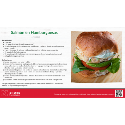 Salmon Burgers Recipe Slide Spanish