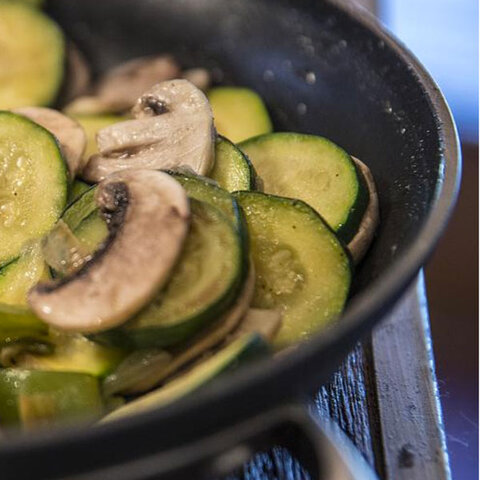 Skillet Zucchini and Mushrooms