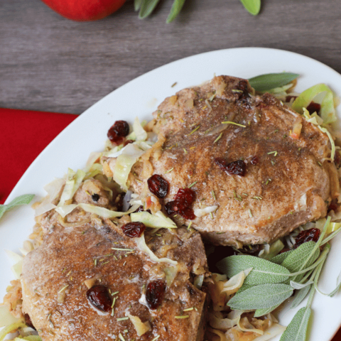 Sweet Apple Pork Chops  