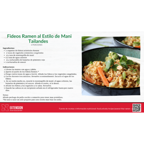 Thai Peanut Ramen Recipe Slide Spanish